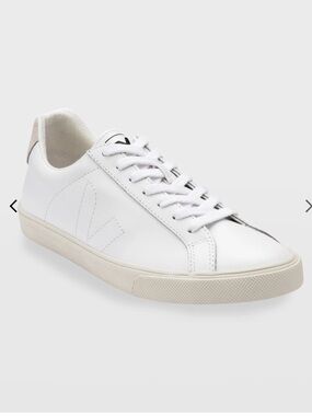 Veja White Esplar Leather Sneakers size 9